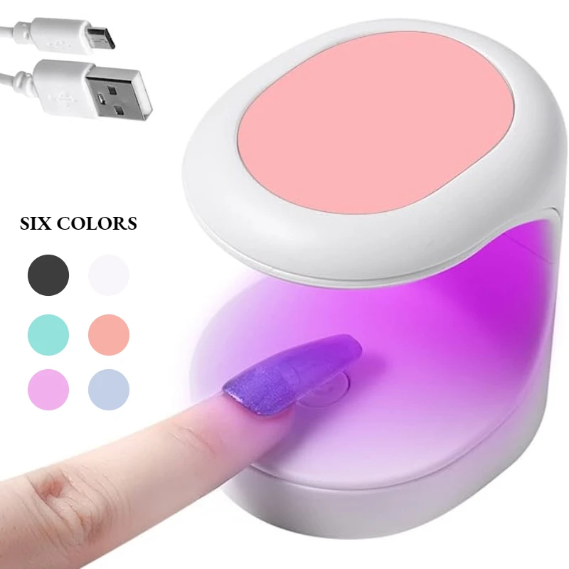 

16W Mini Nail Drying Lamp Portable UV LED Nail Dryer With USB Cable Gel Nail Polish Dryer Manicure Gift Home Travel Use