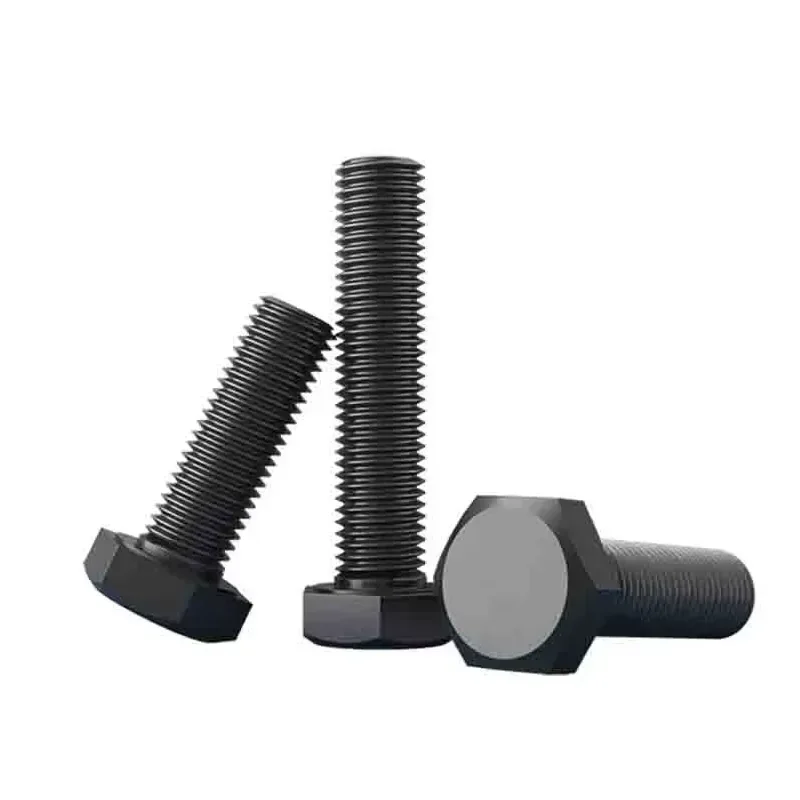 M8 M10 M12 Черные болты с шестигранной головкой класса 8 резьбой внешний шестигранный