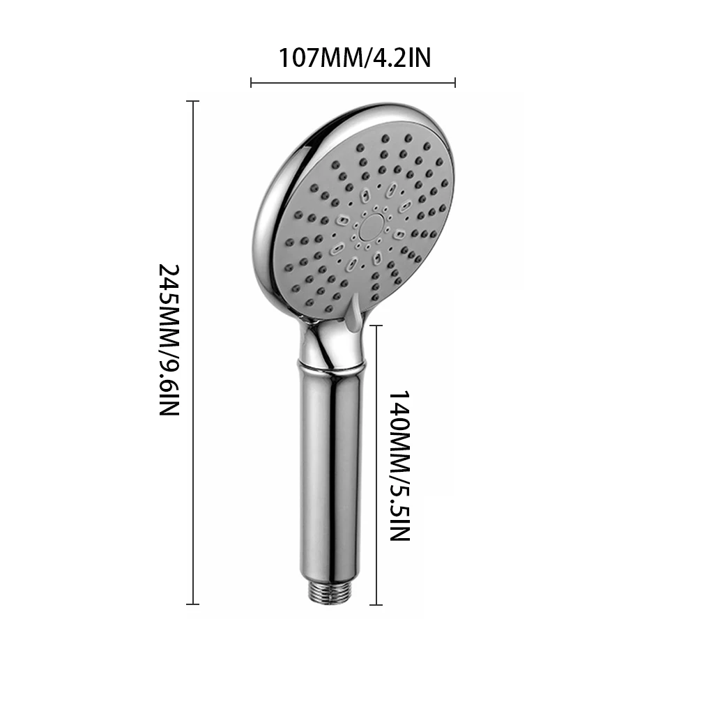 

Насадка для душа ручная, универсальная Распылительная насадка из АБС-пластика, 5 режимов, экономия воды