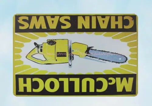 Цепные пилы Mc cullake металлический жестяной знак дизайн гостиной