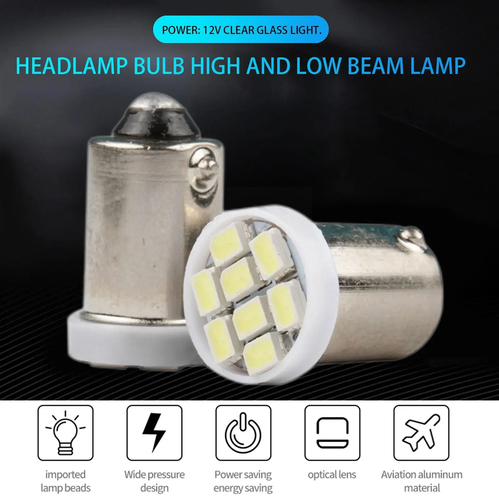 

Automobile Led Width Indicator Ba9sw5w 1206 8smd License Bulb Lamp Lamp Plate Led Car 8LED Modified Reading LED Light P1A5