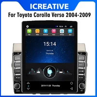 4g carplay 2 din 9 7 tesla screen car multimedia player for toyota corolla verso 2004 2009 gps navigator android autoradio