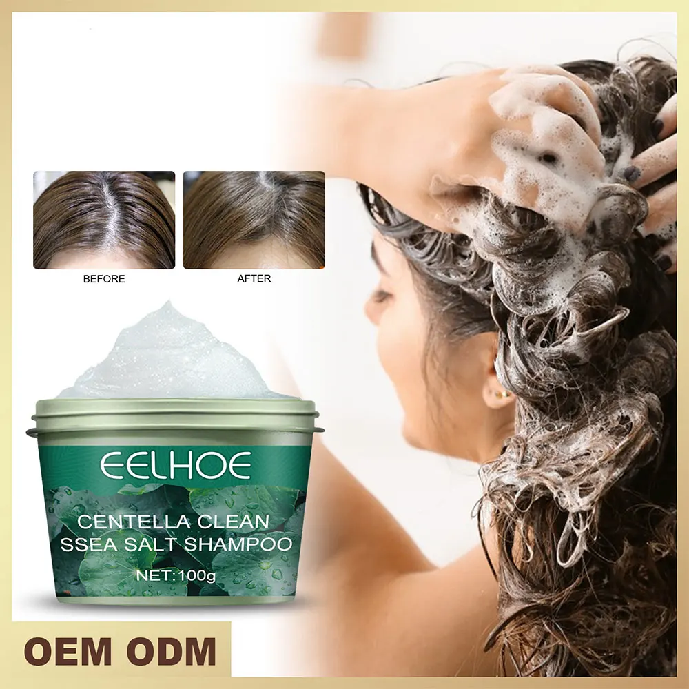 

Centella Asiatica Sea Salt Shampoo Cream Cleansing Anti-itch Moisturizing Refreshing Anti-dandruff Improve Frizz Scalp Care