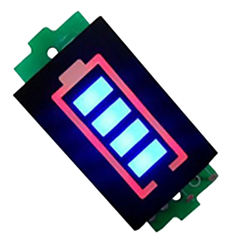 

Индикатор емкости литиевого аккумулятора, тестер заряда батареи с синим дисплеем