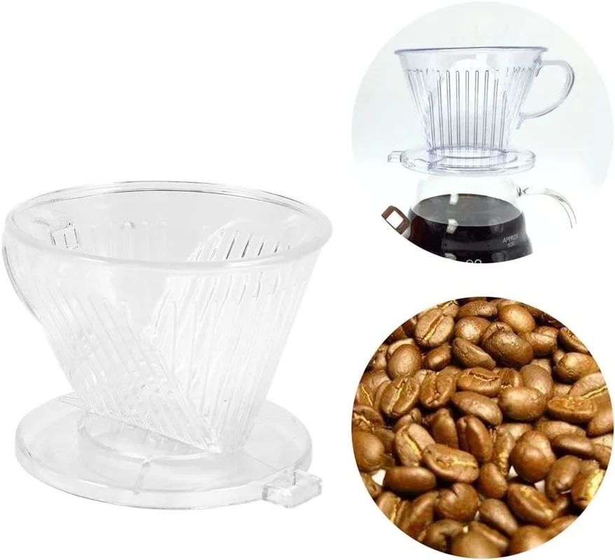 

1/2pcs Resin Coffee Filter Makers Single Cup Coffee Dripper for Pour Over Barista Coffee Brewing Funnel Filter Cup Maker Tool