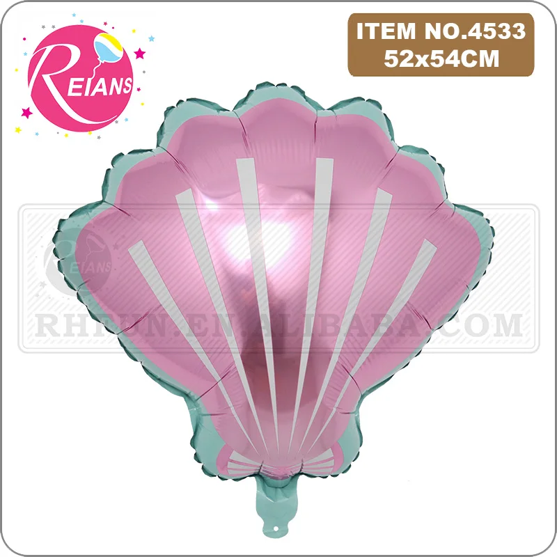 

Фольгированные шары розово-фиолетовые в виде ракушек