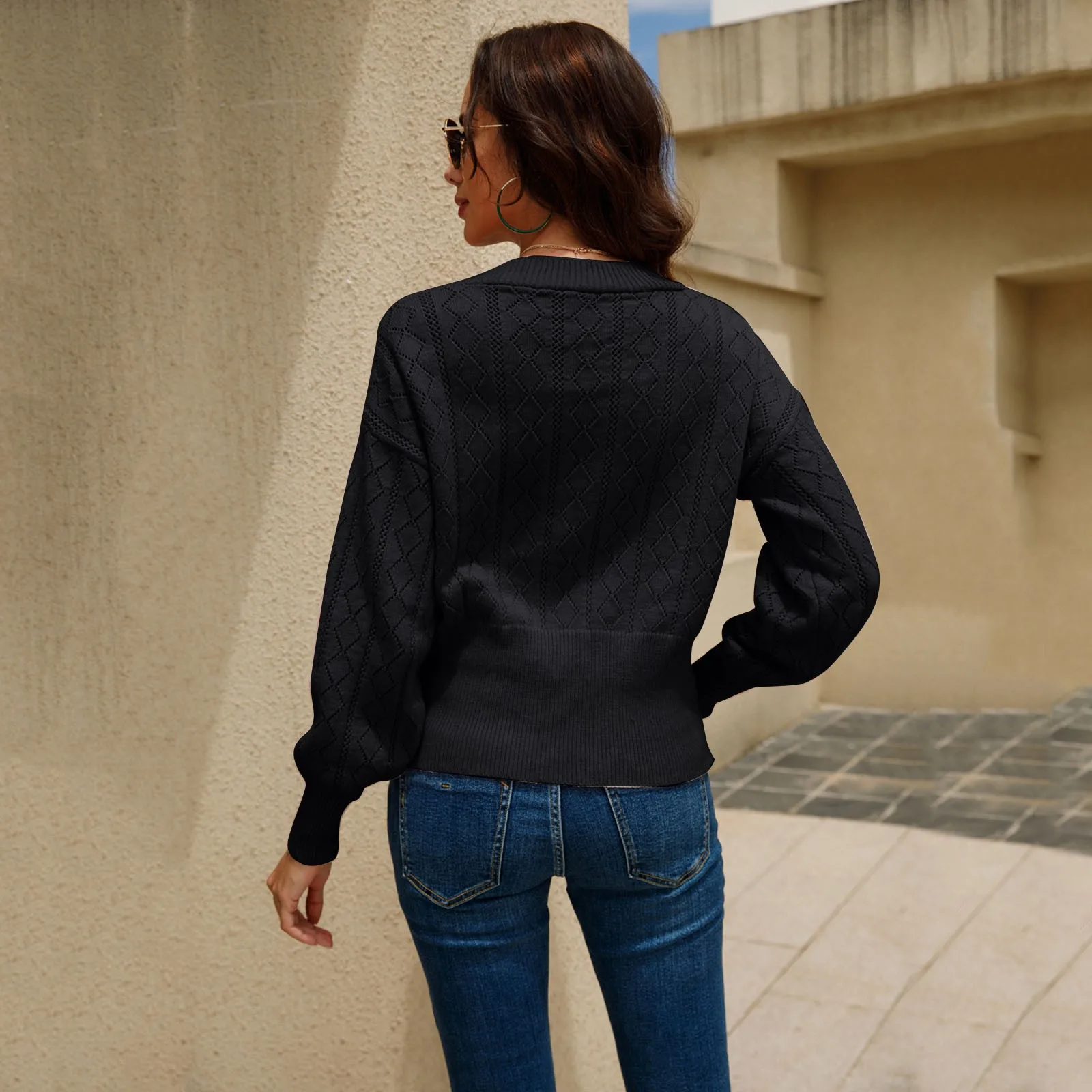 

Women Winter Casual Long Sleeve Ladies Outwear Short Overcoat Solid Coats Cardigan for Women Cotton