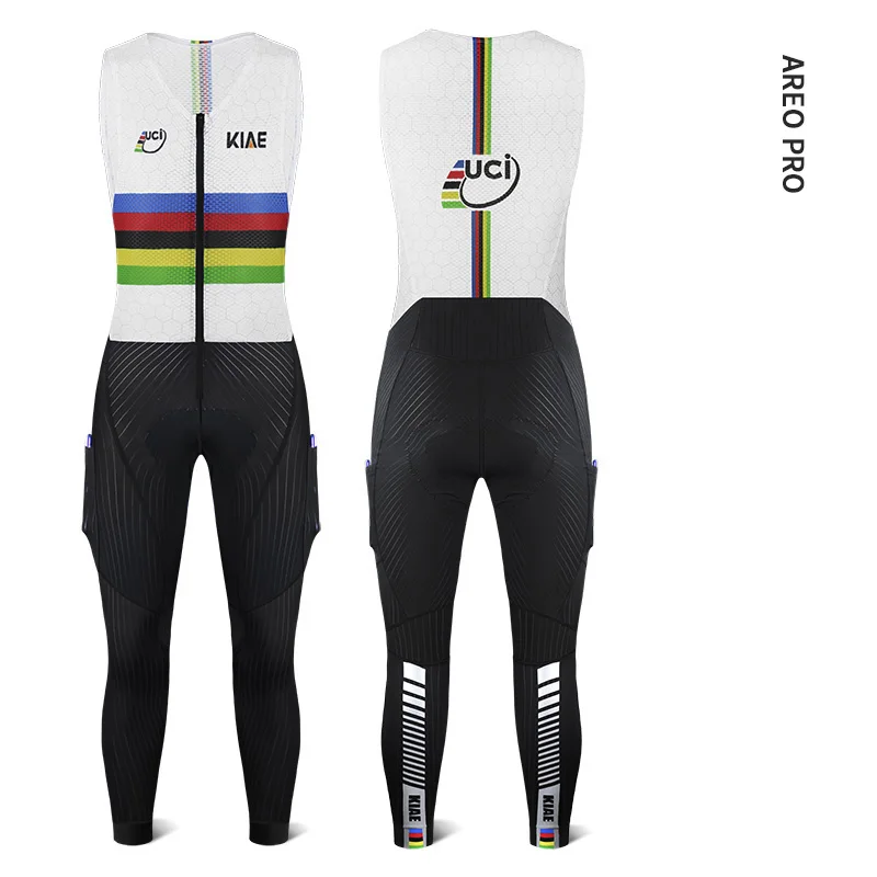 KIAE Летняя коллекция UCI Team Edition Радужная майка комбинезон велосипедные штаны