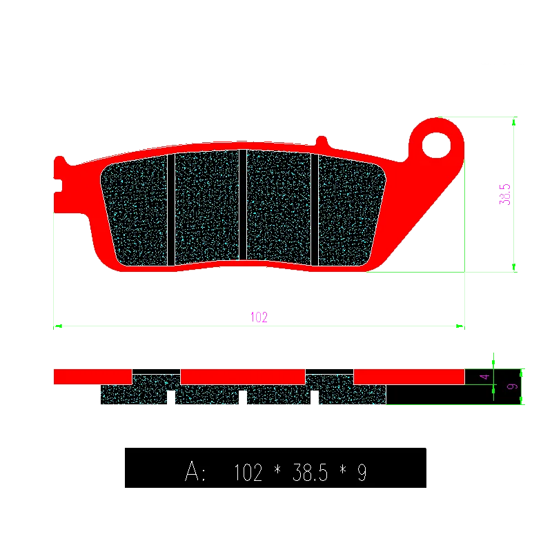 Motorcycle Ceramic Front Rear Brake Pads for KYMCO K-XCT 125i 12-15 Xciting 250 250i 05-08 Grand Dink 300i 12-20
