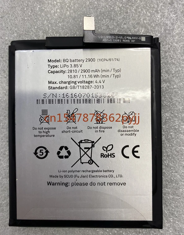 

for BQ Aquaris X5/2900 Battery 2900MAh Bq X5 2900 Brand New Mobile Phone Battery
