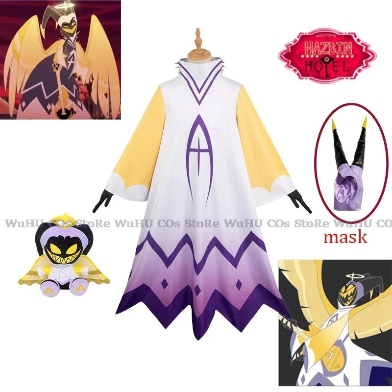 Аниме Adam Cos Hazbin Косплей Первые мужчины Адам Одежда Платье Униформа Отель Взрослые