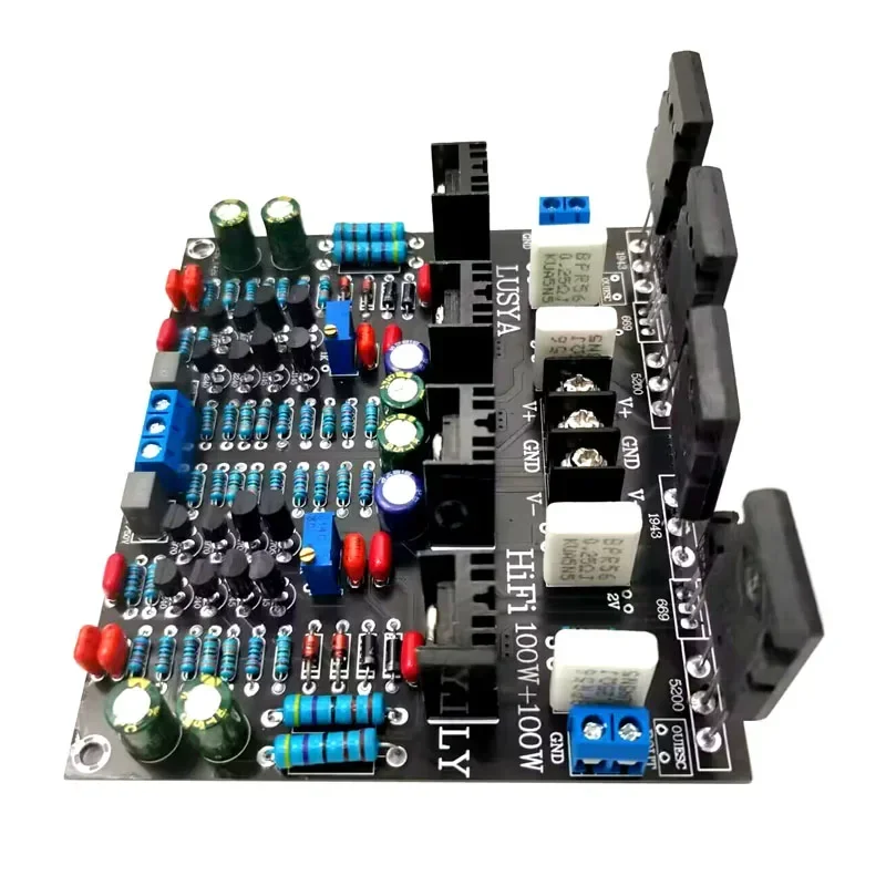 2SC5200 + 2SA1943 DC 20-90 в 200 Вт двойной 100 стерео мощность трубки HiFi аудио усилитель доска