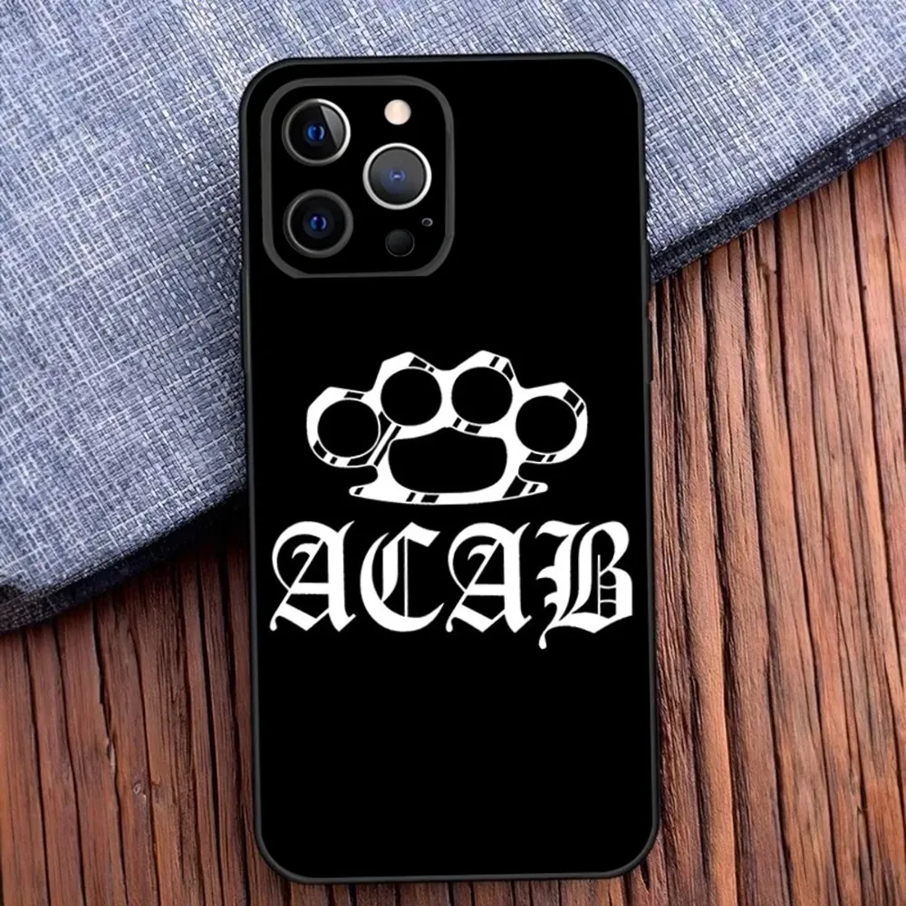 Фото Acab Ultras Phone Case For iPhone 16,15,14,13,12,11,Pro,X,XS,Max,XR,Plus,Mini Soft Black Cover №5