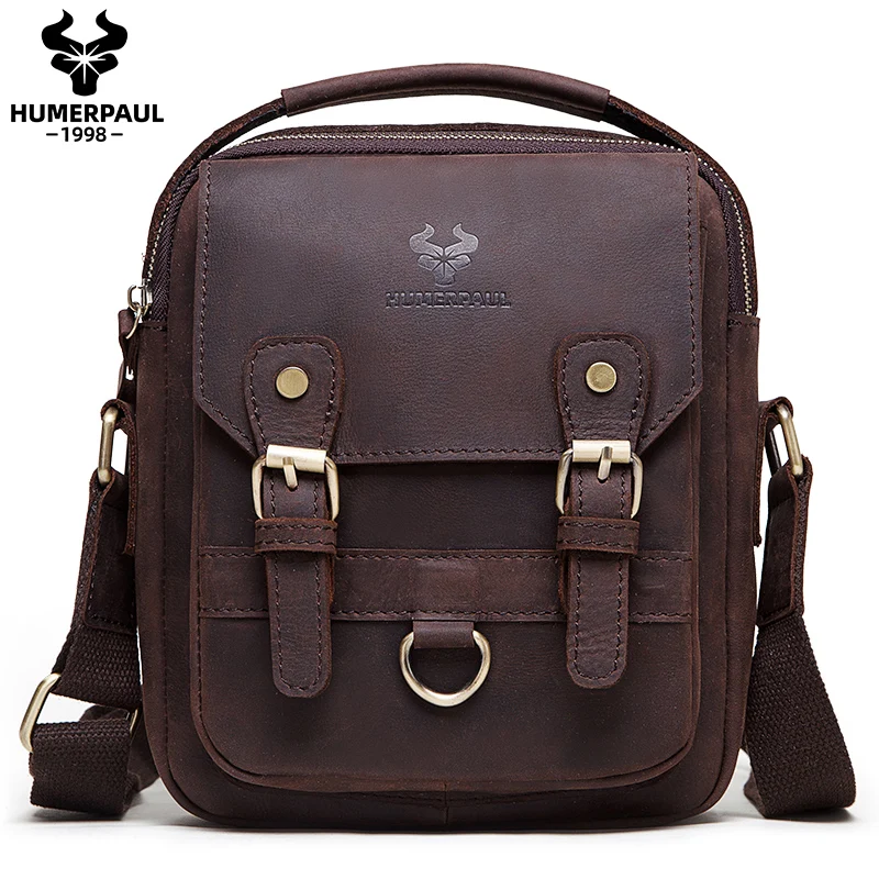 2022 Fashion Cowhide Genuine Leather Shoulder Bags Flaps Men Crossbody  Business Messenger Bags for Ipad Casual Famous Sling Sac