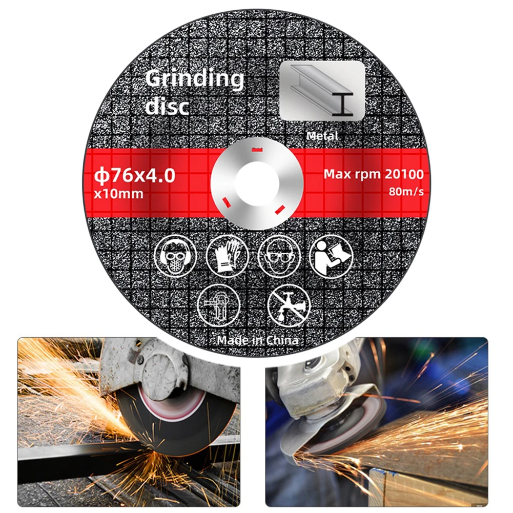 

1Pc 76mm Cutting Disc Circular Resin Grinding Wheel Saw Blade 10mm Bore For Steel Cutting Tools Angle Grinder Accessoires