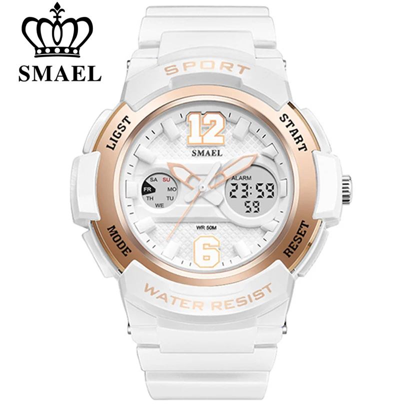 SMAEL Watch Women brand luxury Fashion Casual quartz watches leather sport Lady relojes mujer Dress Digitalwristwatch Girl Clock enlarge