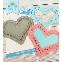 2022 newest heart doily metal cutting dies embossing template diy greeting card handmade molds scrapbook diary decorate stencils