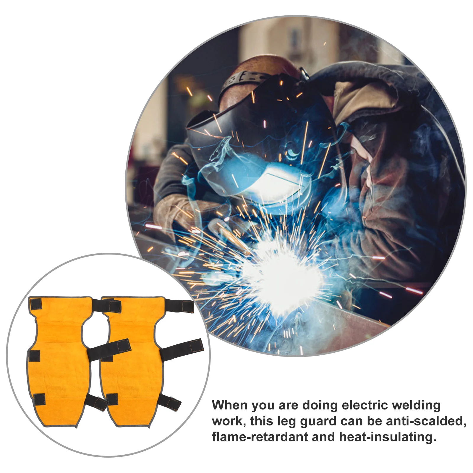 Наколенники для сварки защитный чехол ног нескользящая воловья кожа цвета хаки