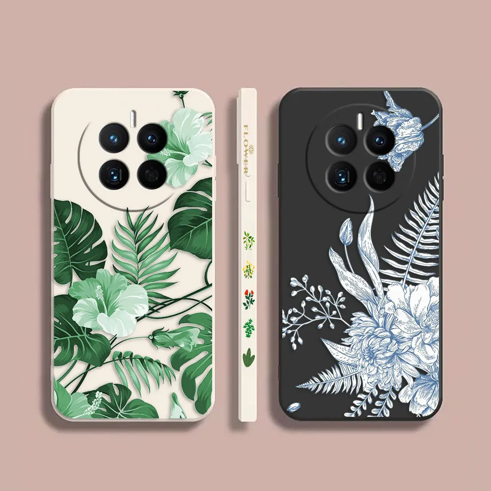 

Vintage Retro Leaves Decorative Pattern Case For Huawei MATE 10 20 20X 30 40 50 P20 P30 P40 P50 P60 PRO PLUS Case Funda Shell