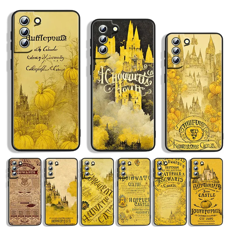 

Art Ring Potters Wand Phone Case For Samsung S22 S21 S20 FE S10e S10 S9 S8 Note 20 10 Ultra Plus Lite Black Cover