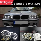 Белый головсветильник CCFL, комплект глаз ангела, демона, светильник ангельские глазки для BMW 3 серии E46 1998-2005 316i 318i 320d 320i 323i 325i