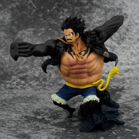 15cm one piece battle form luffy d luffy gear fourth rubber king of great apes gun statue pvc action figures model dolls toys