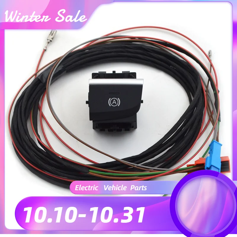 

For Audi Q2 A3 8V S3 8V 8V1 927 143 8V1927143 Hill Hold / Auto Hold Switch Brake Button Wire Cable Harness white color