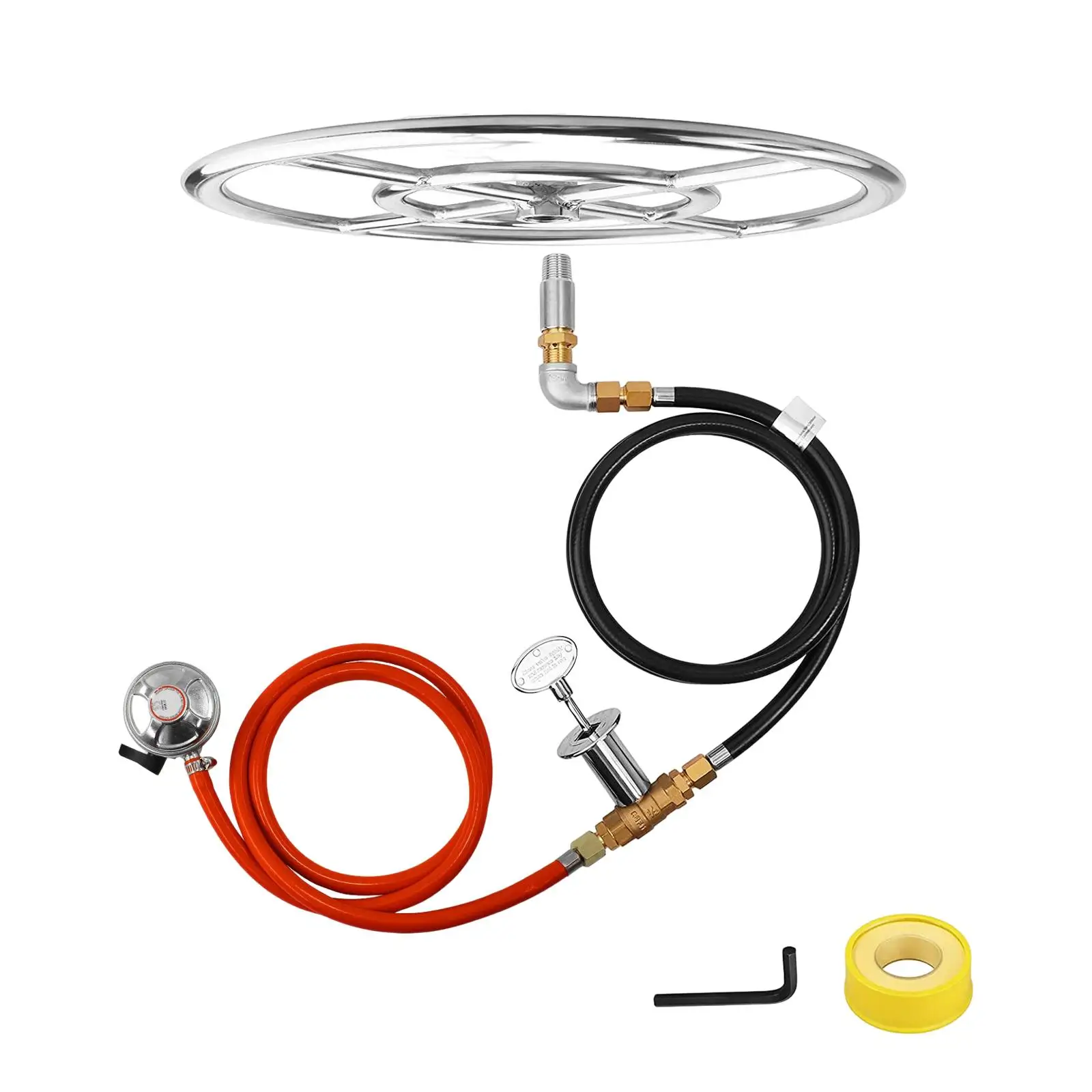 

Fire Burner Kit Hose Assembly Replacement Stainless Steel Installation Kit