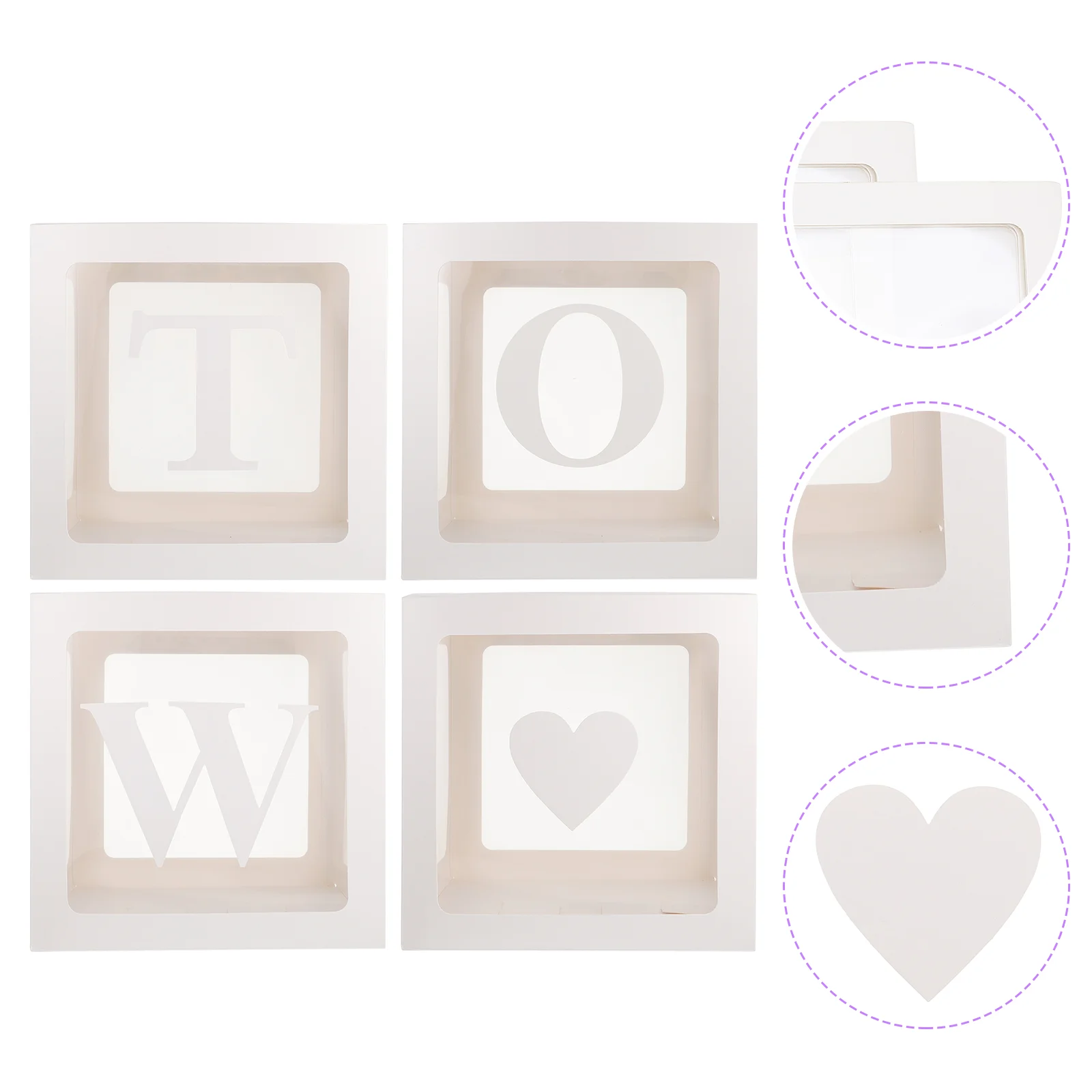 

1 set of Baby Shower Balloon Box Decorative Backdrop Box Decorative Box for Home Bar