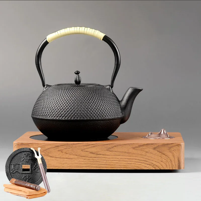 Японский чугунный чайник ручной работы для кипячения бытовой воды железный