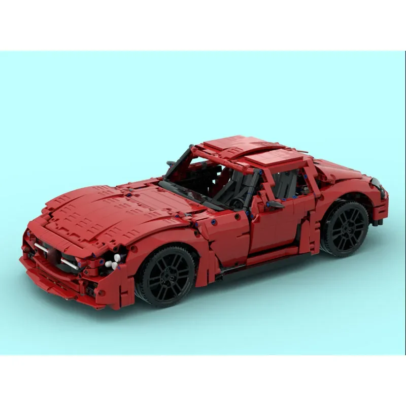MOC-91058Classic SupercarSLS черная серия сборка Сращивание строительный блок модель детали