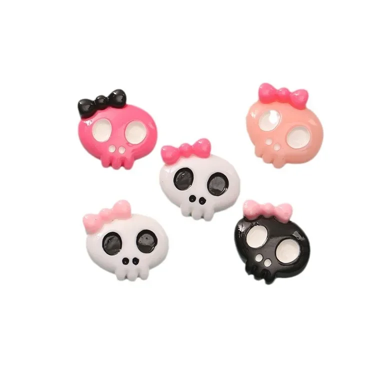 Мини-голова черепа на Хэллоуин детская мультяшная тематическая заколка для