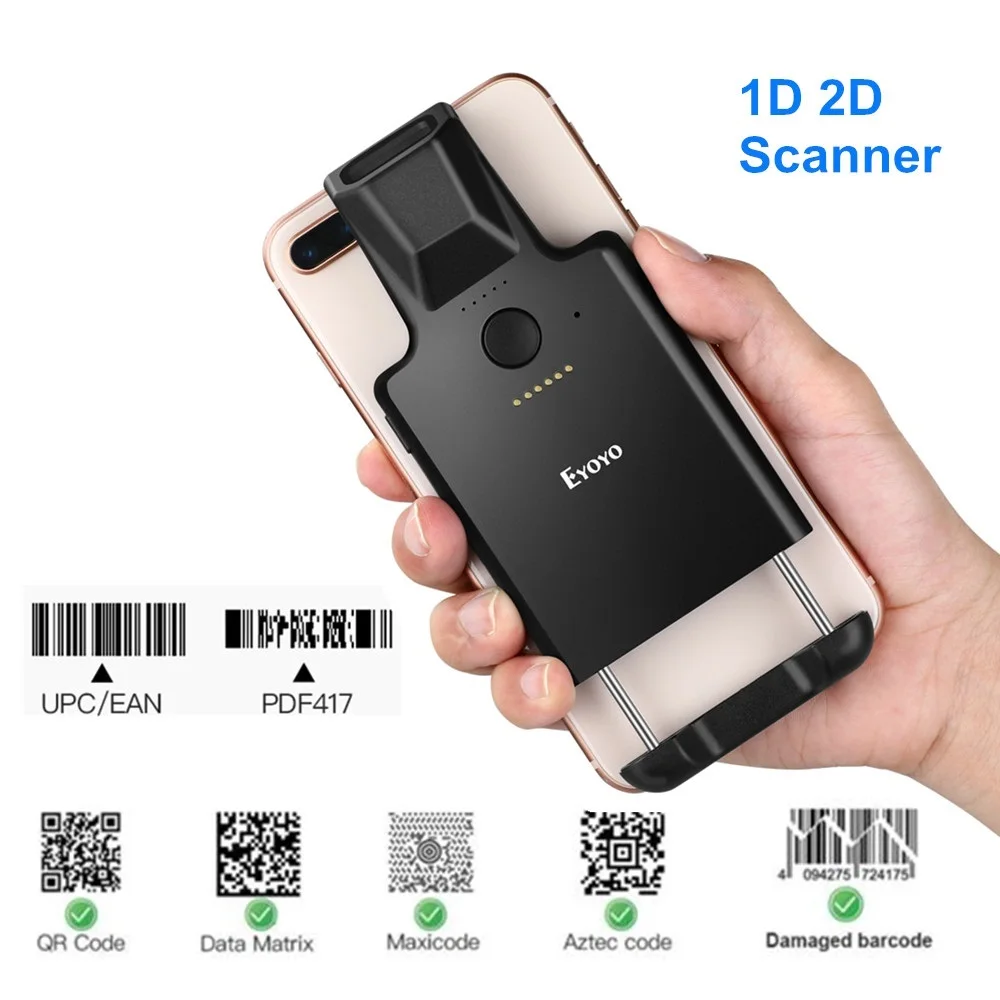 

. Phone Barcode Scanner USB Bluetooth1D 2D PDF417 Data Matrix Code Maxicode Screen Scanning Android iOS System Computer