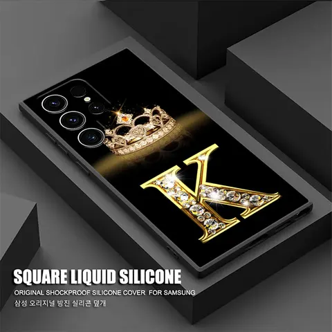 Чехол Letter M L E T K J I U S25 Ultra для Samsung Galaxy S25 S24 S23 S20 S21 FE S22 Ultra S10 S24 Plus 5G, мягкий чехол для телефона