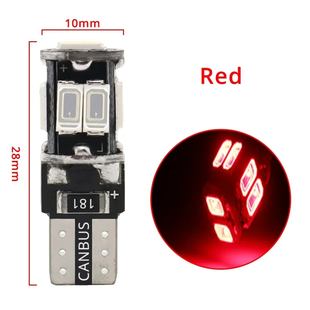 1 шт. T10 W5W силикагель багажник указатель поворота клиновой номерной знак светодиодный автомобильный габаритный фонарь внутренняя купольная лампа для чтения авто парковочная лампа