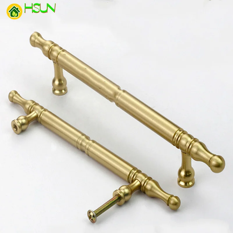 1 шт. Антикварные Золотые дверные ручки и латунные для ящиков винтажные кухонного