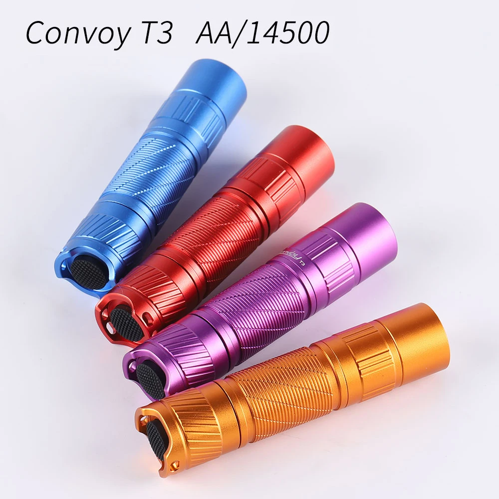 

Convoy T3 Flashlight with 519A 13 Groups Led Linterna for AA/14500 Mini Flash Light Torch Camping Fishing Lanterna Work Lamp
