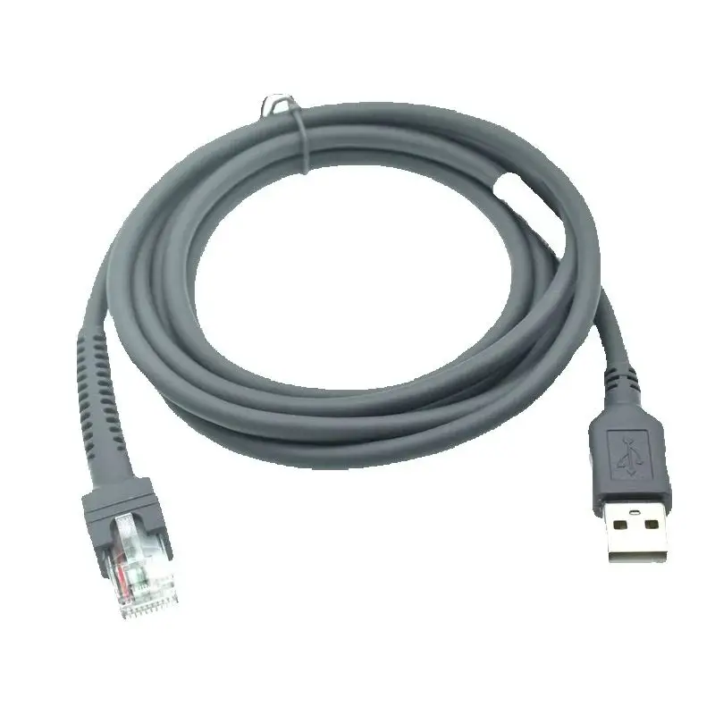 Кабель для передачи данных сканера 5 м 3 USB-RJ48 RJ50 LS2208 LS1203 LS2208/AP LS4008I LS7808 DS3400 Zebra Xunbao