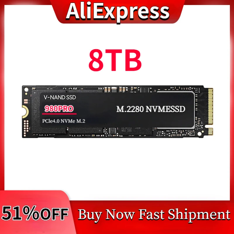 

M.2 SSD 8TB/4TB/2TB 980 Pro Internal Solid State Drive M2 2280 PCIe Gen 4.0X4 NVMe 1.3c 250 500 MZ-V8V250B Original