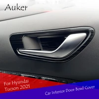 car interior door bowl cover trim decal trim car styling stainless steel 4pcsset for hyundai tucson 2021 2022 accessories