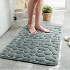 Тисненый в виде булыжника коврик для ванной и ванной, Нескользящие коврики в стирке, яркий напольный коврик для душевой комнаты, дверной коврик,коврик в ванную комнату,коврики для ванной, ковер,коврик для туалета,ванна