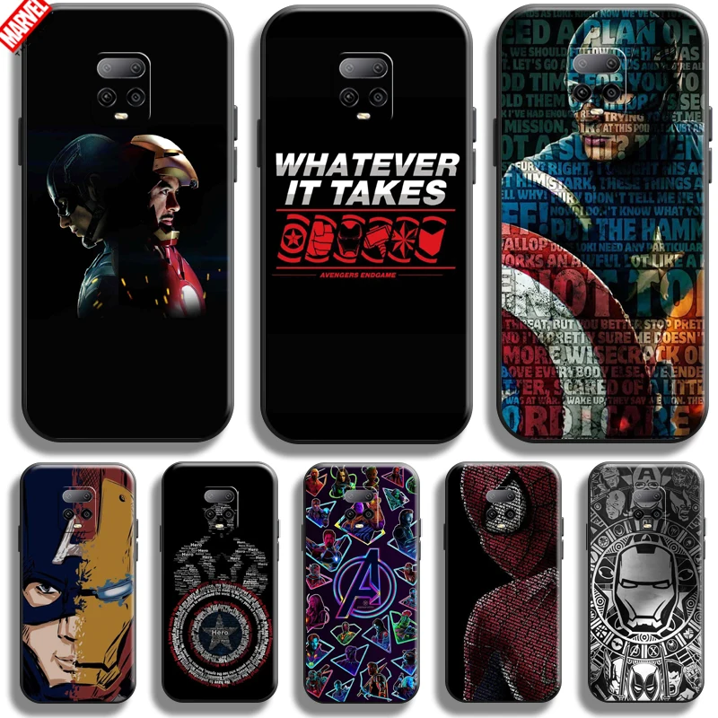 

Marvel Avengers Phone Case For Xiaomi Redmi Note 10 Lite 6.67 Inch Bumper Back Soft TPU Funda Carcasa Silicone Cover