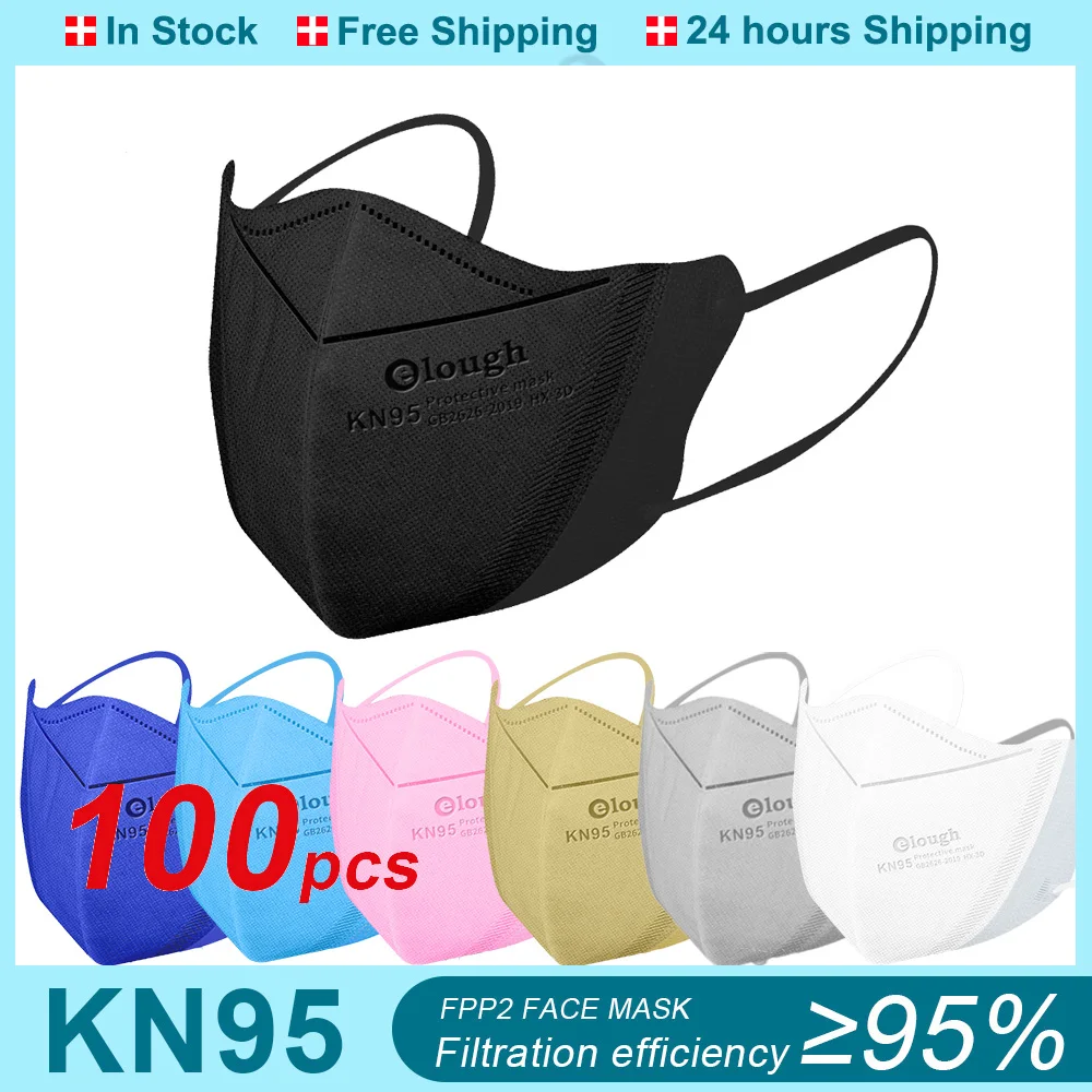 

Многоразовая маска 3D KN95 Maske FFP2 Mascarillas FPP2, одобренные респираторные 4-слойные фильтры, черная маска ffp2ce