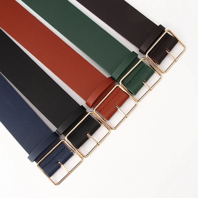 

New Fashion 5cm Wide Black Red Leather Female Ladies Belts Hight Waist Waistband Corset Belts For Women Dress Coat