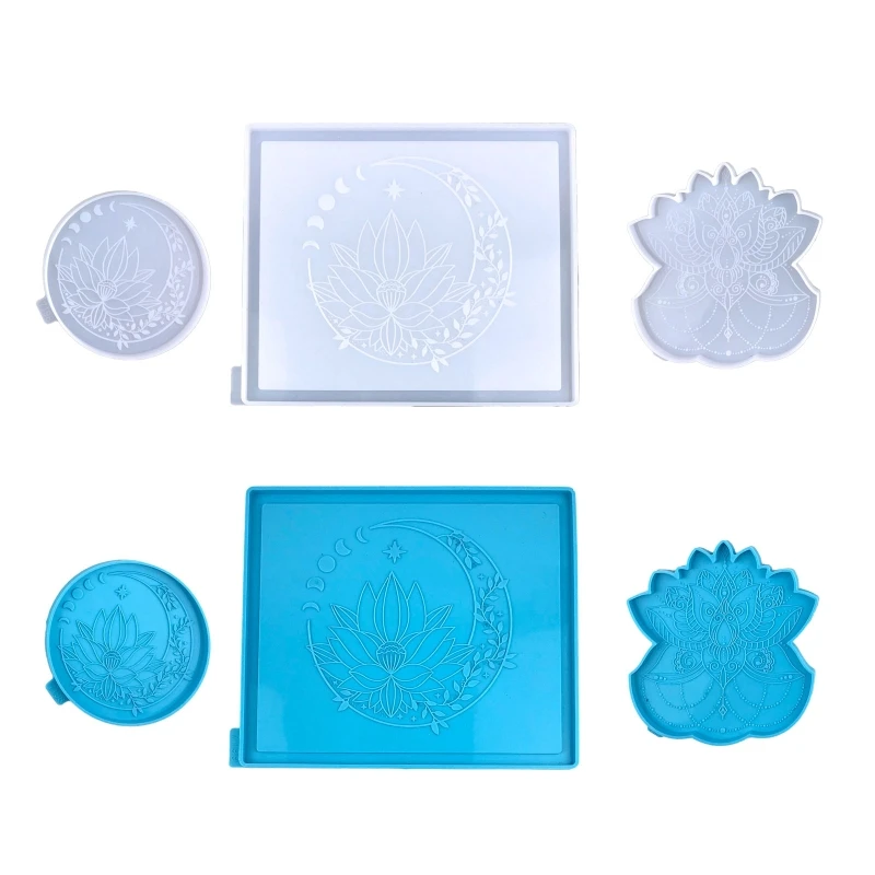 

Формы лотоса для подставки «сделай сам», силиконовые формы для подноса из эпоксидной смолы, формы для забрасывания «сделай сам», украшение для дома