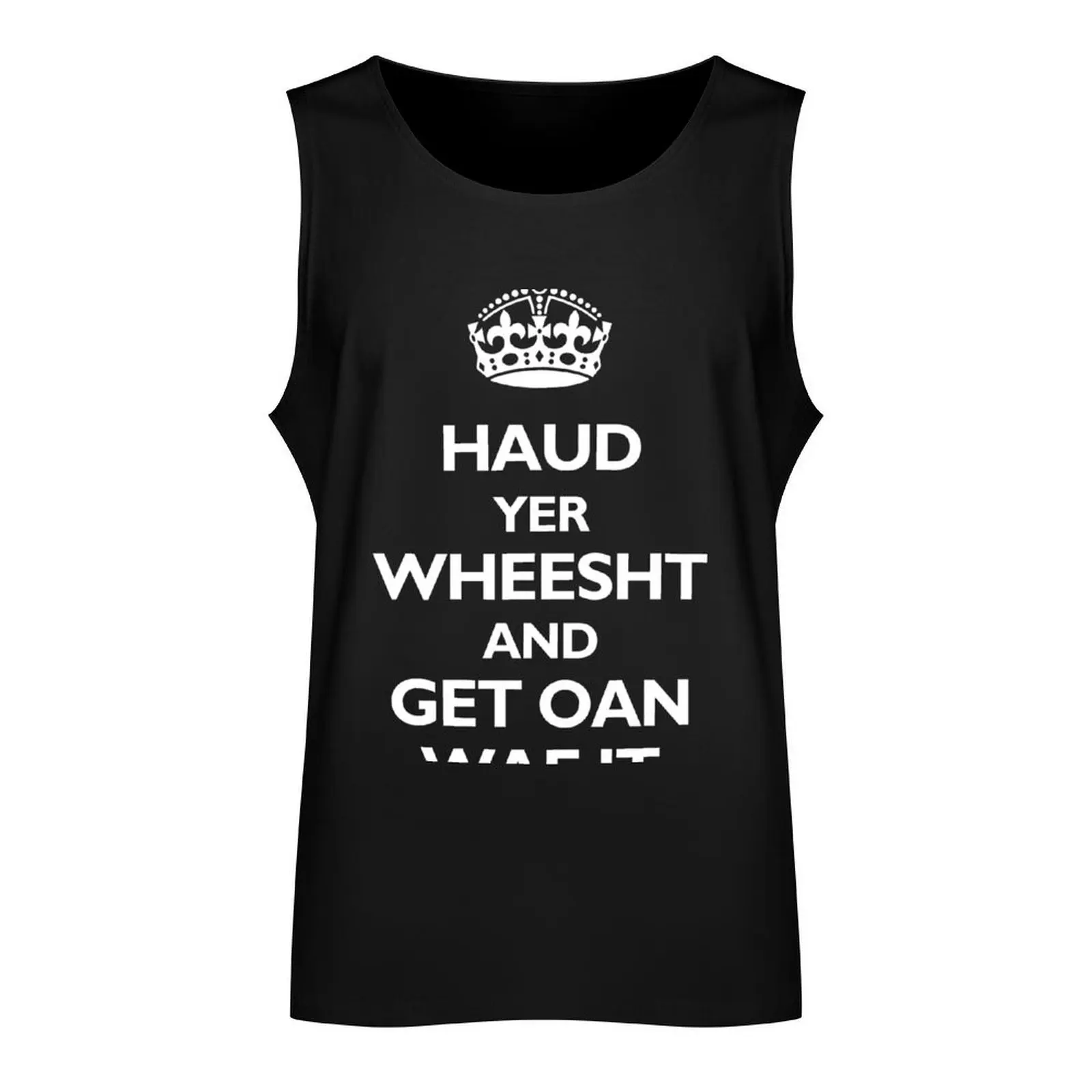 Haud yer Wheesht and get tipo nei они Футболка Майка мускулистый мужской спортивный жилет