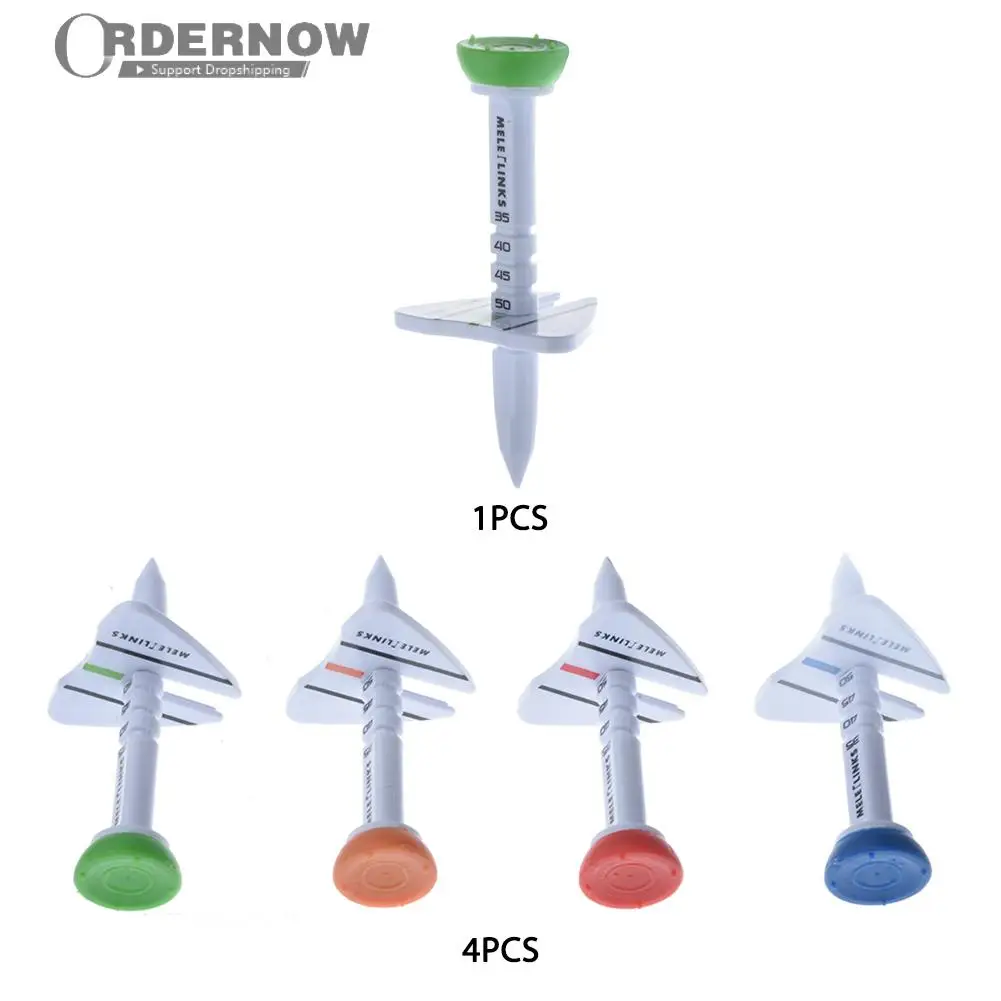 

New 4Pcs/Set Golf Double Tee Step Down Golf Ball Holder Plastic Golf Tees Accessories Golf Gifts