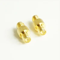 dual rpsma rp sma rp sma female to rp sma female plug extender disc gold plated brass straight coaxial rf adapters