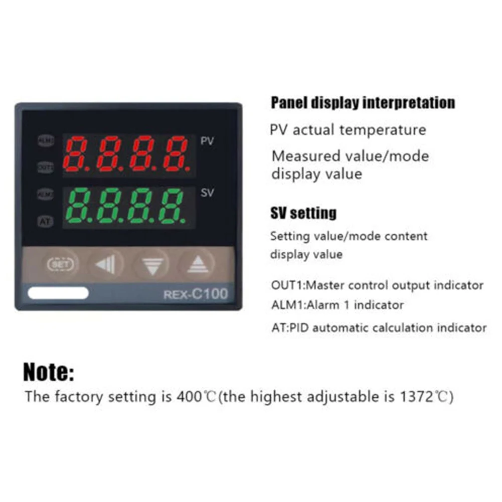 

High Quality Controller Controller 0~50degree Celsius Digital PID K Type Probe Sensor Programmable Self-tuning Control