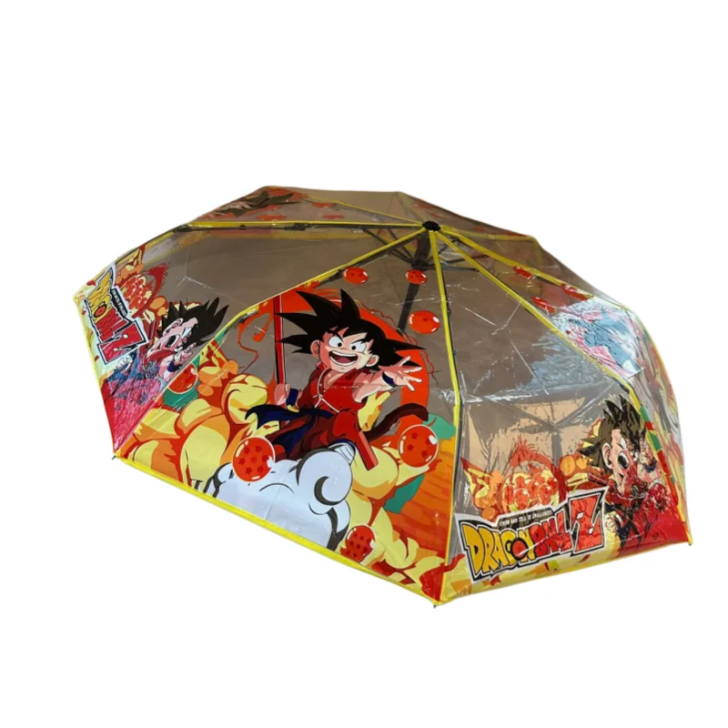 Зонт Dragon Ball с изображением Сон Гоку в милом мультяшном стиле, ручной складной, для солнечной и дождливой погоды, автоматический, прозрачный. (art.: 3920dc5087f10) - 3920dc5087f10